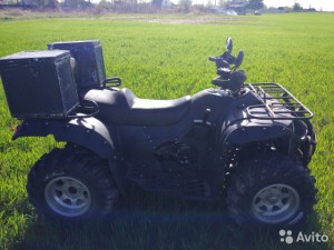 Квадроцикл Stels ATV 500GT  (2011 г.в.) в Пскове (есть лебедка, защита)