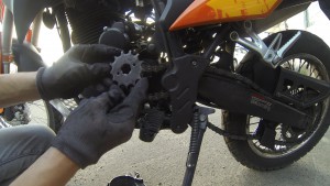 Замена цепи на мотоцикле