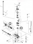 Ремкомплект  редуктора, втулки  (лодочные моторы  HDX, PARSUN, GOLFSTREAM, TOYAMA, MTR MarineT2.5/T3.6, F4/F5)